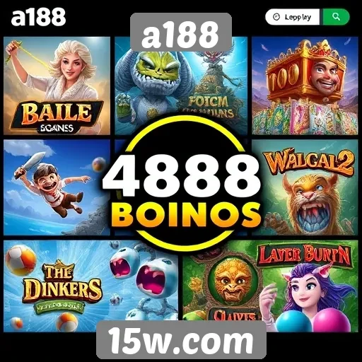 Novos jogos em destaque no site a188